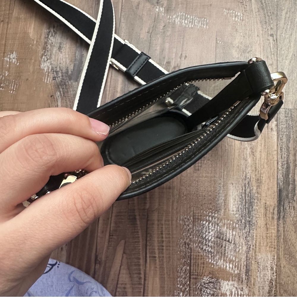 Kate Spade Transparent Crossbody with Black Trim - Picture 5 of 6